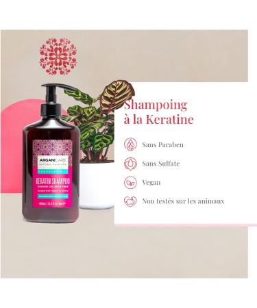ARGANICARE | Shampoo 400 ML + Conditioner 400 ML + Keratin Serum 100 ML | Intensely Regenerates Hair | Prevents & Treats Split Ends | Soft & Shiny Hair - Buy Online on GoSupps.com