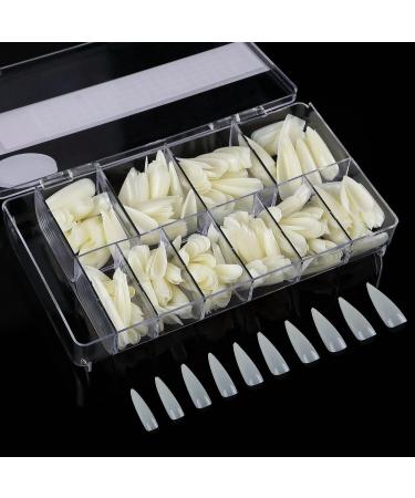 ENERRGECKO 500Pc Coffin Nails Fake Nail Tips Full Cover Manicure Design Acrylic Nails for Women (Long) - Buy Online on GoSupps.com