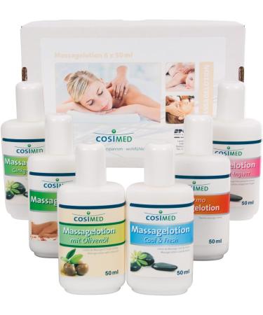 Trial Set Massage Lotion - 6 x 50ml | Premium Physiotherapy Massage Oil - International Shipping - Buy Online on GoSupps.com