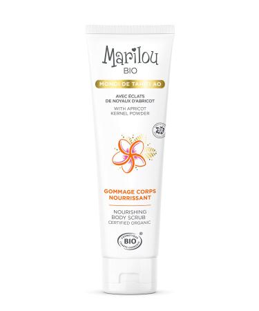 Marilou Bio - Monoï range - Nourishing Body Scrub with Tahitian Monoi Oil - Tube of 150 ml - for skin always on holiday!
