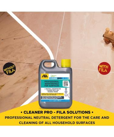 FILA Surface Care Cleaner Pro 1L Concentrated Neutral Detergent - Up to 40 Washes - for Hard Floor Tiles, Marble, Porcelain and Laminate - Buy Online on GoSupps.com
