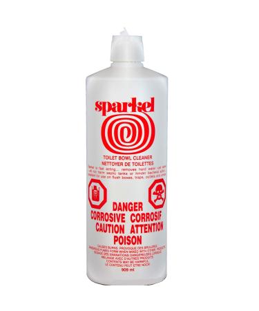 Sparkel Toilet Bowl Cleaner 909ml Bottle Removes Hard Water and Rust