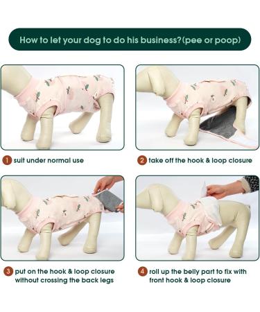 Kuoser Dog Body After Surgery | Breathable Recovery Suit for Male Dogs | Leakage Protection & Anti-Licking | Pale Pink XL (1 Pack) - Buy Online on GoSupps.com