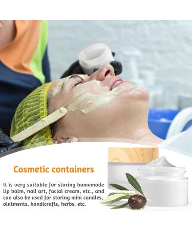 30ml Empty Glass Cosmetics Container Set - 6 Cream Cans with Lids for Makeup Lotions & Essential Oils - Buy Online on GoSupps.com