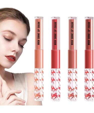 SenhE Lip Gloss PlumperWaterproof Glossier Lip Gloss Double Head Women Lip Makeup Accessories Makeup Mothers Day Gift for Girls and Women - Buy Online on GoSupps.com