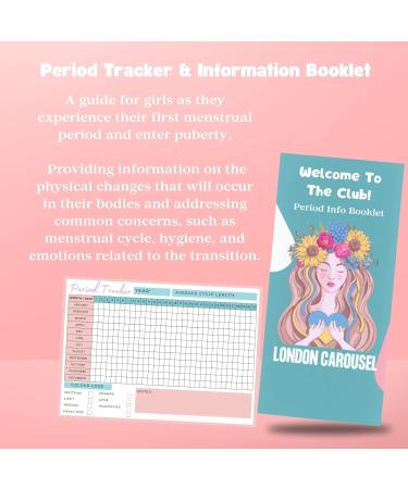 Girls First Period Kit - Lil-Lets Teen Pads, Always Pads, Tampax Tampons, Panty Liners, Feminine Wipes, Scrunchie, Info Flyer & Tracker - Buy Online on GoSupps.com