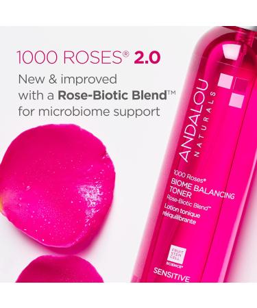 Andalou Naturals 1000 Roses Facial Toner | Refreshing & Gentle for Sensitive Skin | Rose-Biotic Blend | 6 Fl Oz Spray - Shop Internationally - Buy Online on GoSupps.com