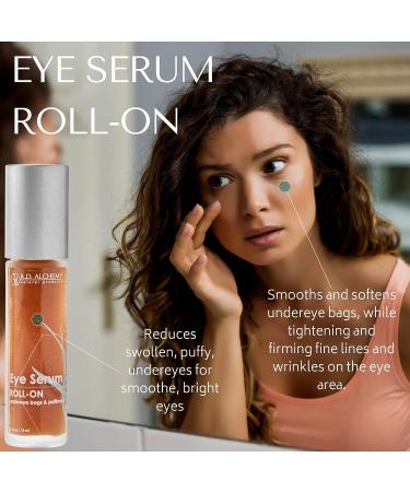 RD Alchemy Organic Eye Serum Roll-On for Dark Circles, Bags & Wrinkles - Caffeine, Peptide & Retinol Formula for Firming Eye Area - Buy Online on GoSupps.com