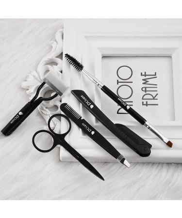 DUcare 5-in-1 Eyebrow Kit: Razor, Scissors, Tweezers, Comb, Curler & Brush | Makeup Grooming Set - Buy Online on GoSupps.com