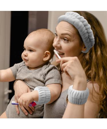 Buy AIEX 9-Piece Makeup Headband Set for Women - Soft Microfiber Spa & Facial Headbands (White Gray Black) - Cute & Comfortable for Every Use - Buy Online on GoSupps.com