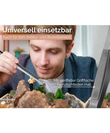 Professional Tweezers 10.5 cm to 60 cm Straight with Internal Teeth | New Selection (25 cm) for Precision Grooming | International Shipping Available - Buy Online on GoSupps.com