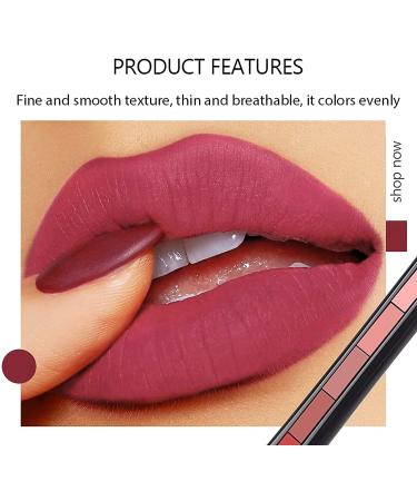  Hikaka Classic 5-in-1 matte lipstick non-marking waterproof long-lasting smooth soft to wear full color coverage non-sticky glossy moisturizing for women (A) - Buy Online on GoSupps.com