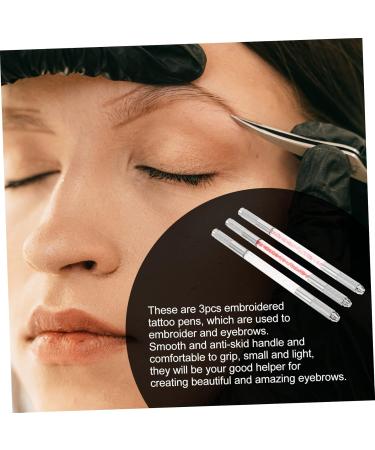 DOITOOL Makeup Tattoos Pen 3pcs Fruit Embroidery Pen Eyebrow Pen Metal Pen Double Head Eyebrow Pens Eyebrow Pencil Miss - Buy Online on GoSupps.com