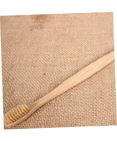 Hapinary 10-Pack Bamboo Toothbrushes - Organic Portable Travel Toothbrush Set for Tooth & Mouth Hygiene - Eco-Friendly Disposable Hotel Accessories - Buy Online on GoSupps.com