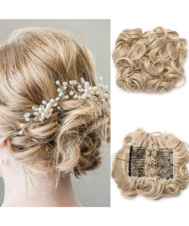 SEGO hair tie hair parts hair extensions dutt hair knot hair extension updos donut messy bun sandy blonde to blond bleaching