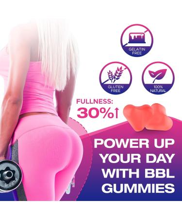 Booty Gummies for Women - BBL Gummies with Multivitamins and Herbal Extracts - Peach Flavor - 60 Count 60 Count (Pack of 1) - Buy Online on GoSupps.com