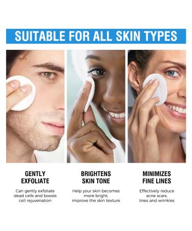 10% Glycolic Acid + 2% Salicylic Acid Peel Pads | BACHERI Facial Resurfacing Pads - Exfoliate Dark Spots & Acne | Vitamins B5 C E Allantoin - 55 Pads - Buy Online on GoSupps.com
