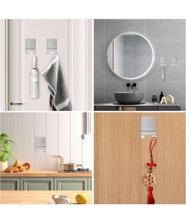 8-Pack Stainless Steel Razor Holder - Self-Adhesive No-Drill Shower Hook for Bathroom & Kitchen - Buy Online on GoSupps.com