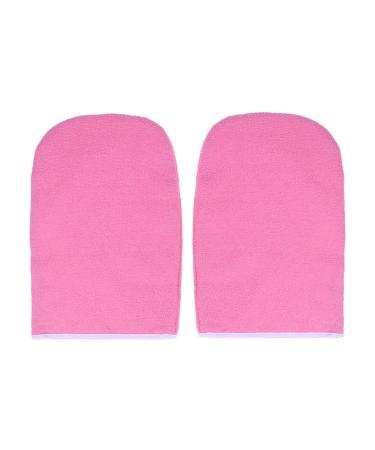 Lurrose 1 pair of paraffin wax gloves paraffin bathroom gloves microfiber soft thermal gloves for wax treatment heat therapy spa