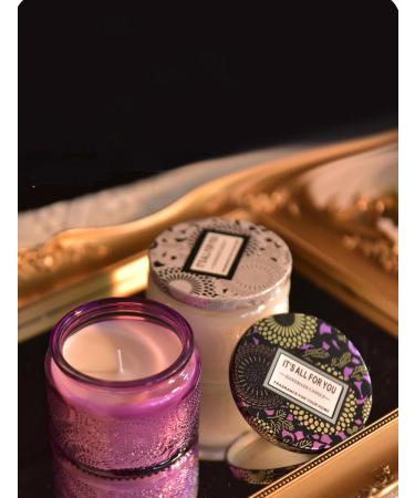 Embosse Scented Candle in Jar - 230G Floral Soy Wax Aromatherapy - Perfect Gift for Weddings Anniversaries Birthdays & Stress Relief - Buy Online on GoSupps.com