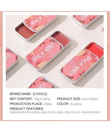 3-in-1 Lipstick Eye Shadow Blush Repairing Palette Rouge Natural Matte Peach Contouring Blusher Cream Blush Cheek Ideal Gel Blush Gift for Women Girl No.06 Wave - Buy Online on GoSupps.com