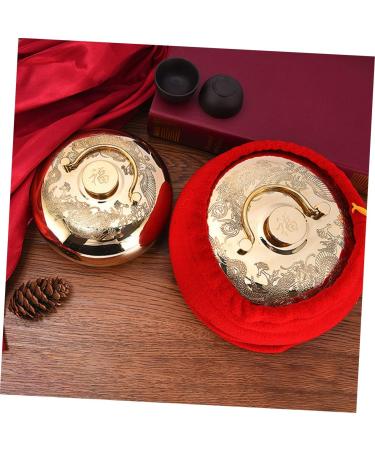 Amosfun 4-Piece Metal Hand Warmer Set - Brass Hot Water Bottles for Winter Feet and Bed - Portable Heating Solutions - Buy Online on GoSupps.com