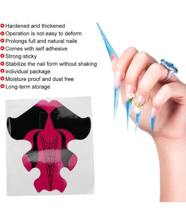 Nail Art Forms Sticker Nail Gel Forms Goldfish Shape Self Adhesive Nail Art Extension Sticker for Women Girls - Buy Online on GoSupps.com