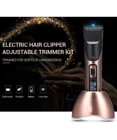 Professional Cordless Hair Clippers & Beard Trimmer - Rechargeable Electric Haircut Kit for Men with LED Display & 4 Guide Combs - Perfect for Family Use - Buy Online on GoSupps.com