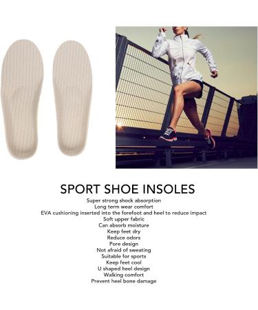 Flat Feet Correction Insoles - Comfortable Shock Absorption Relief Pads for Walking & Running | Lightweight EVA Soles - Buy Online on GoSupps.com