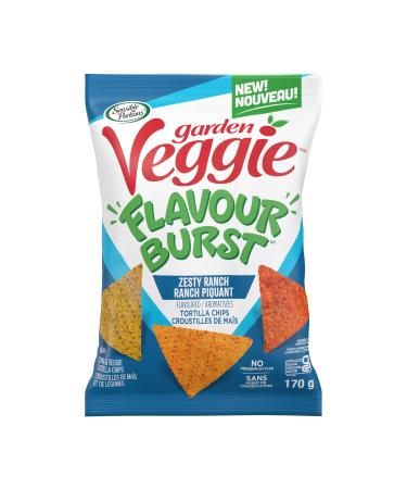 Sensible Portions Garden Veggie Snacks Flavour Burst Tortilla Chips Zesty Ranch 170g Zesty Ranch 170 g (Pack of 12)