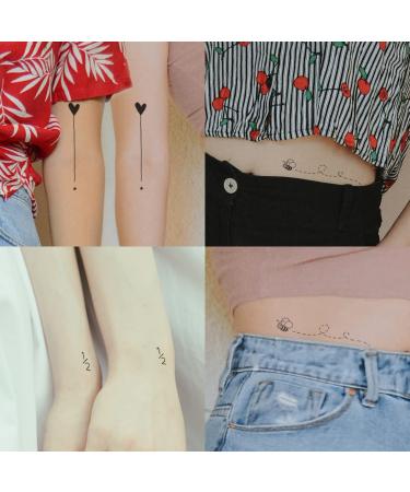 Esland Realistic Best Friends Temporary Tattoos - Matching Bestie Tattoo Stickers for Women, Girls, Couples, and Family - Buy Online on GoSupps.com