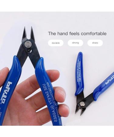 Wire Cutters 2pcs Side Cutters Cable Cutters Precision Flush Cutters Electrical Cable Cutter Cutting Plier Side Snips Diagonal Pliers Cutting Pliers Tool for Coil Making Home DIY Jewelry Blue - Buy Online on GoSupps.com