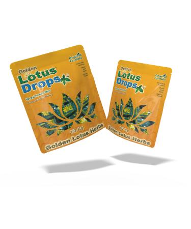 Golden Lotus Drops Original Herbal Formula Soothing Honey Mint Lozenges Natural Herbal Cough Drops 1 kg Total (2 x 1/2 kilo Bulk Bags)