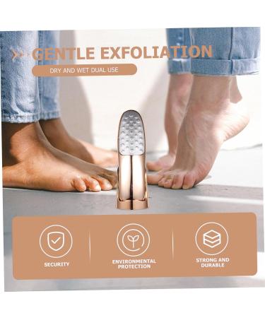 Healeved Double-Sided Rubbing Board Steel Foot Foot Dead Skin Scraper Foot Remover Stainless Pedicure Scrubber Tool Heel Bright Light Rose Gold Plastic - Buy Online on GoSupps.com