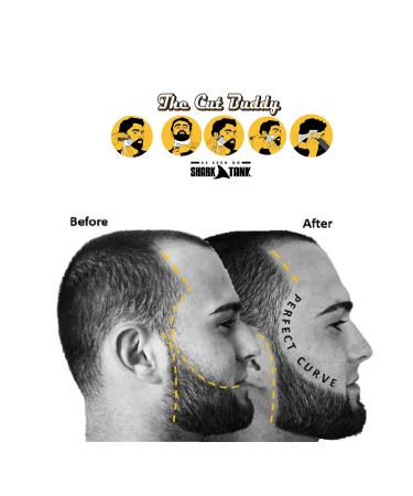 The Cut Buddy Shaping Styling Tool | AS SEEN ON SHARK TANK | 100 Clear Guide + Bonus Pencil | For Beard, Hairline, Mustache | Trimmer or Razor - Buy Online on GoSupps.com