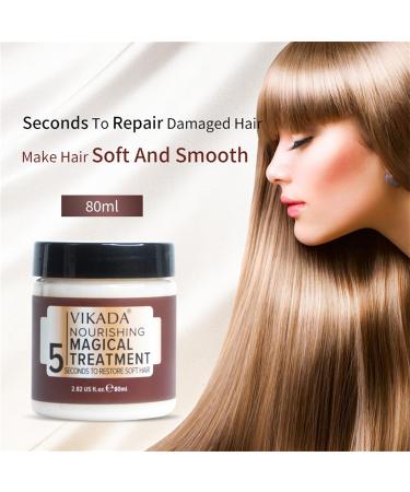 Vikada Hair Straightener Mask - Fast Deep Repair for Damaged Dry & Curly Hair | Nourishing Conditioner Treatment - Buy Online on GoSupps.com