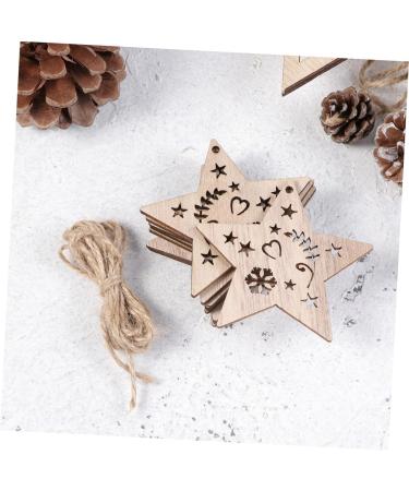 Zerodeko 10 Pcs Wood Crafts Wood Disc Ornaments Christmas Hanging Plaque Car Decorations Embellishments Christmas Decorations Natural Wood Slices Platinum Bamboo Christmas Tree - Buy Online on GoSupps.com
