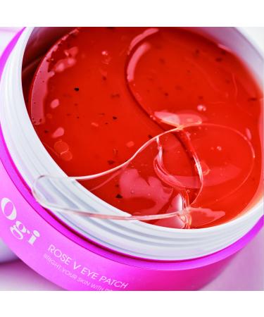 Ogi Rose V Eye Patch - 60 Vegan Hydrogel Under Eye Masks for Wrinkles - Natural Marine Plant Extracts - Hypoallergenic for Sensitive Skin - Buy Online on GoSupps.com