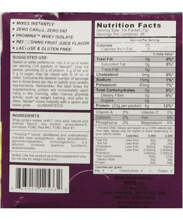 Buy Syntrax Nectar Grab N Go Whey Protein - Wild Grape 12 Count Packets | High Protein Low Carb International Shipping - Buy Online on GoSupps.com