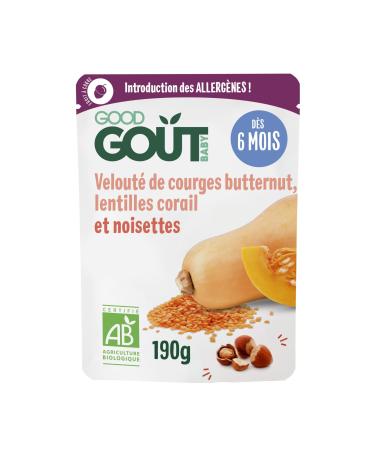 GOOD TASTE - Butternut squash soup, coral lentils and hazelnuts - Baby cooked dish - Introduction of allergens - From 6 months