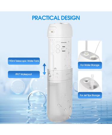 Portable Cordless Water Flosser - Mini Oral Irrigator IPX7 Waterproof | 3 Modes for Travel & Home Care - Buy Online on GoSupps.com
