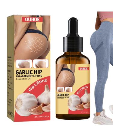 Botiniv Hip Up Firming Essential Oil - 1.01 oz Garlic Hip Enlargement Massage - Deep Moisturizing Oil For Women For Buttock Shaping Products