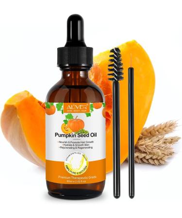 Pumpkin Seed Vegan Oil for Hair Scalpcare & Skincare - 60ml Natural Oil for Men & Women (Pumpkin Seed) - Buy Online on GoSupps.com