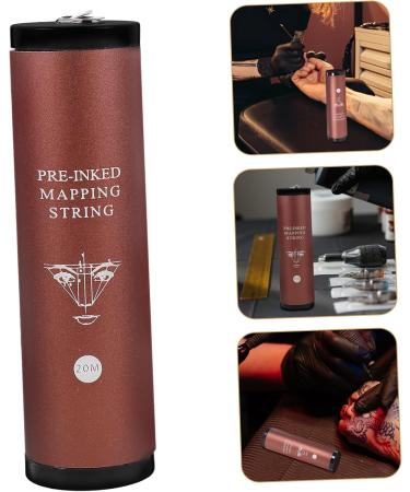 PLAFOPE 1 Box String Ink The Tools Kit Eyebrow Mapping Bottled Makeup Tools Miss Aluminum Alloy 9.00X2.40X2.40CM Brown - Buy Online on GoSupps.com