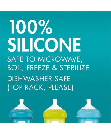 Boon NURSH Silicone Nipples - Extra Slow Flow Pack of 3 | International Shipping Available - Buy Online on GoSupps.com