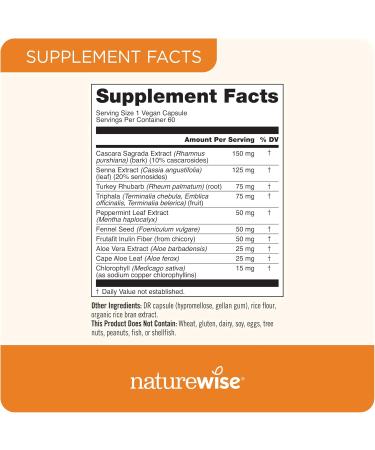 NatureWise 1 Total Colon Care Herbal Cleanse - Non-GMO - 60 Capsules 60-Day Supply + 1 NighttimeSlim- Cayenne Green Coffee Bean GABA - 60 Capsules 30-Day Supply  - Buy Online on GoSupps.com