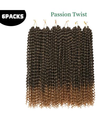 Buy Passion Twist Hair - 18 Inch Faux Locs Crochet Extensions | T27 & T1B-27# | 6 Packs Economy Bundle for International Shipping - Buy Online on GoSupps.com