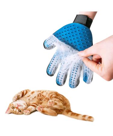 Washing glove for cats cat gloves cat glove Fell care cat gloves brush fleece care shoe made of silicone glove cat brush dog brush nursing shoe for pets 1 blue 1 x blue. - Buy Online on GoSupps.com