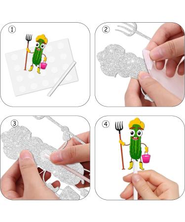 18pcs Green Glitter Cartoon Cucumber Dessert Cupcake Topper for A Big Dill Vegetable Fruit Funny Pickle Theme Decor Supplies Men Women Birthday Anniversary Wedding Party Decoration - Buy Online on GoSupps.com