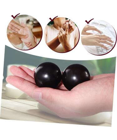 Solustre Wooden Massage Device - Small Handball for Stress Relief & Fitness | Premium Hand Carved Chinese Balls - Buy Online on GoSupps.com